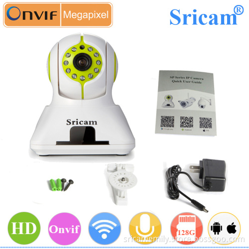 Sricam SP006 CMOS HD 720P Wireless Wifi Infrared Night Vision Plug and Play PT IP Camera